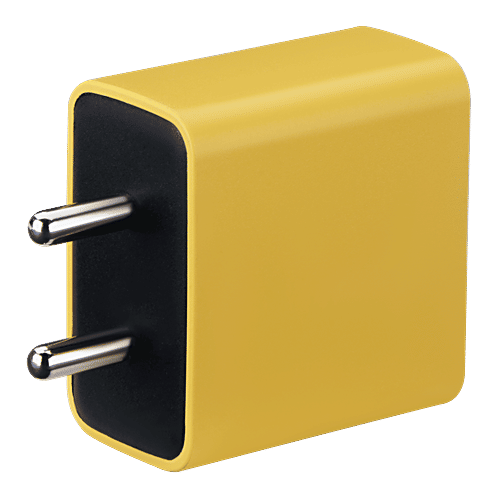 Croma 65W Type A & Type C 3-Port GaN Charger (Type C to Type C, Multi Layer Protection, Yellow) - Image 5