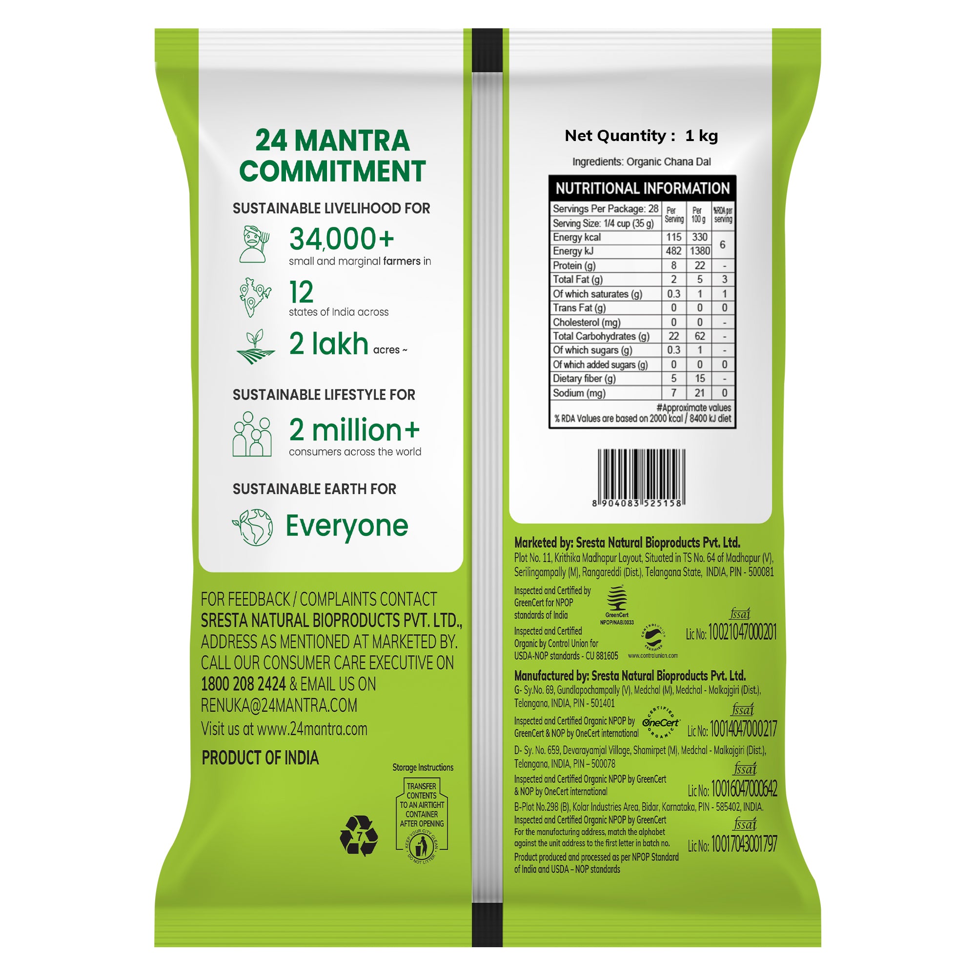 Organic Chana Dal - Image 2