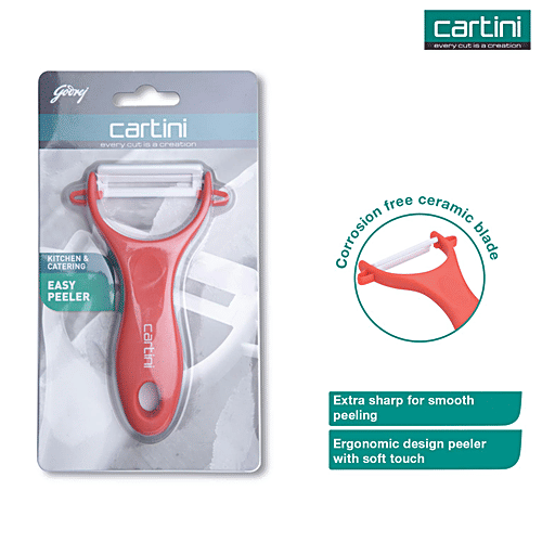Stainless Steel Peeler With Red Handle - Image 5