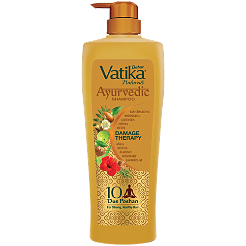 Ayurvedic Shampoo, Damage Therapy with 10 natural herbs