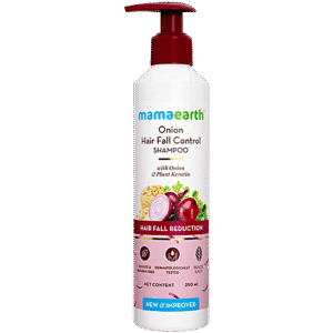 Onion Shampoo With Plant Keratin, For All Hair Types, Paraben & SLS Free