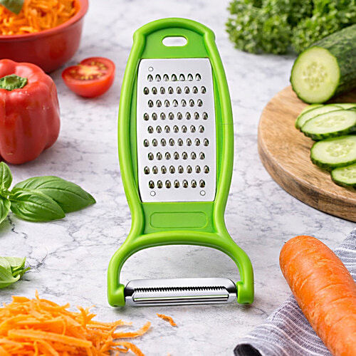 Petal Kitchen Tools Set - Stainless Steel Blade Chopping Knife, Gas Lighter & Grater With Peeler - Image 2