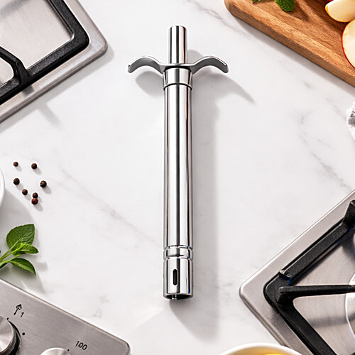 Petal Kitchen Tools Set - Stainless Steel Blade Chopping Knife, Gas Lighter & Grater With Peeler - Image 4
