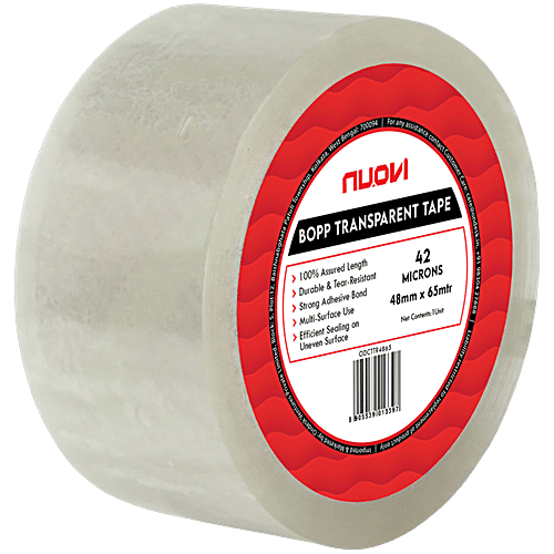 Bopp Tape - Transparent, 42 Microns, 48 mm, 65 m