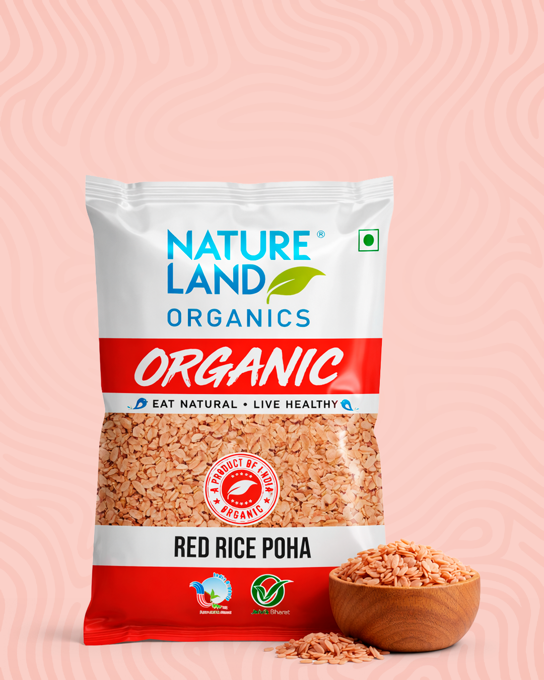 Organic Red Rice Poha 500 Gm