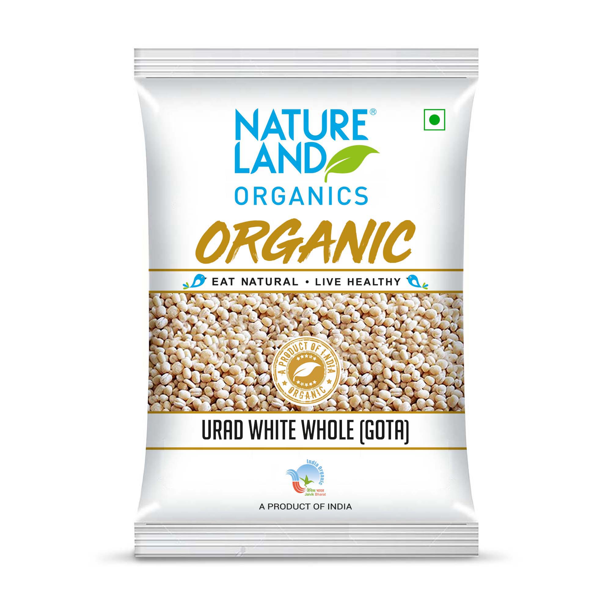 Organic Urad White Whole (Gota) 1 Kg - Image 2