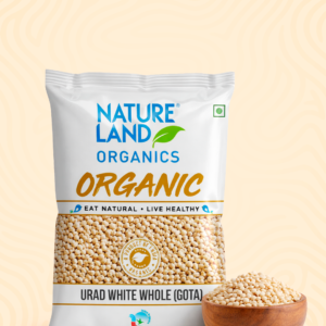 Organic Urad White Whole (Gota) 1 Kg