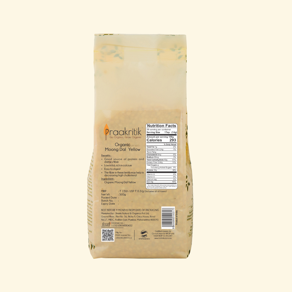 Organic Moong Daal Yellow - Image 3