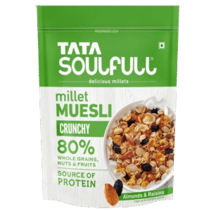 Millet Muesli - Crunchy | Source of Protien | High in dietry fibre | 80% Whole Grains, Nuts & Fruits | 500g / 700g / 1.2Kg